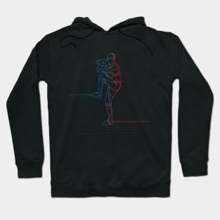 Line Art – Baseball Pitcher Hoodie